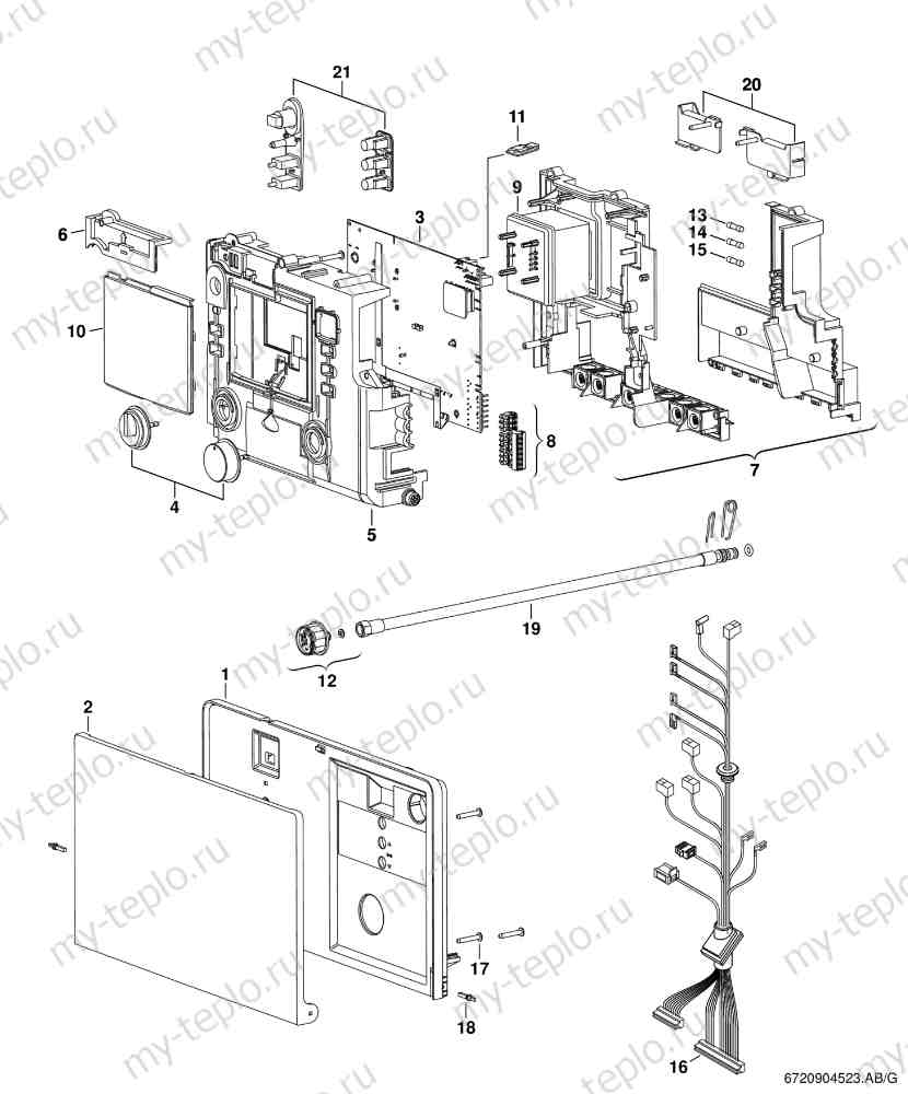 Купить запчасти Buderus Logamax U052-28K в Трёхгорном