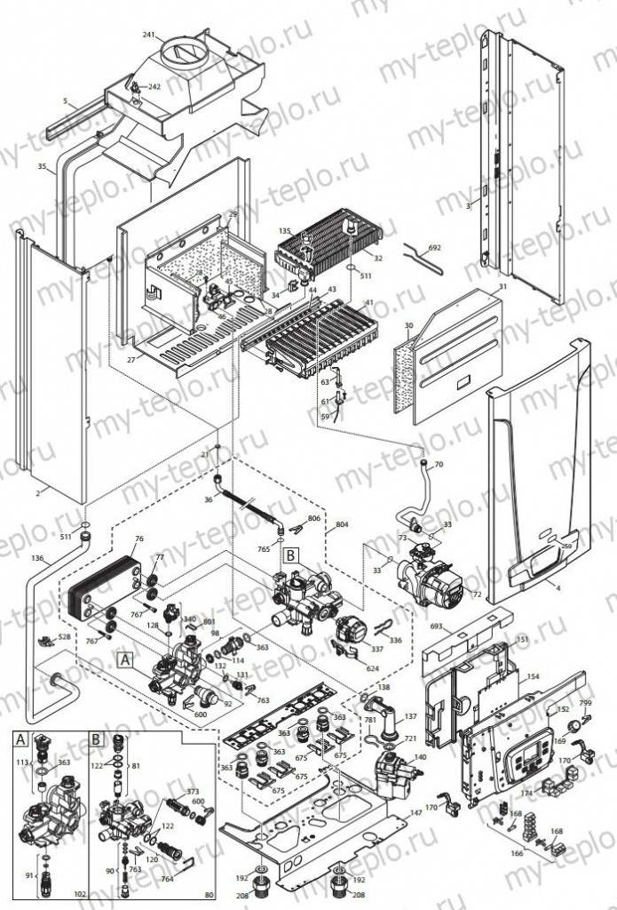Запчасти Baxi ECO5 Compact 24 Запчасти Baxi ECO5 Compact 24 купить