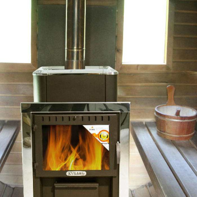 Печь банная (каменка) Кубань (со стеклом)