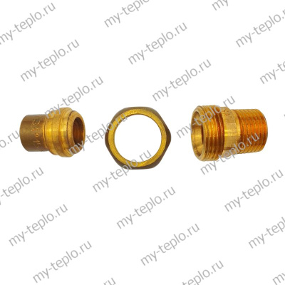 Медь Американка пайка - н/р 15х1/2 Медь Американка пайка - н/р 15х1/2